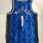 Maillot de Basket #1 Tracy Mcgrady Magic 2000-01 M&N authentique Bleu